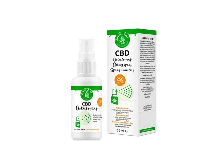 CBD sprej na ústní pohled