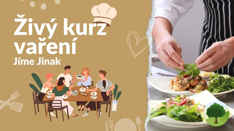 Chef připravuje zeleninový salát na talíři