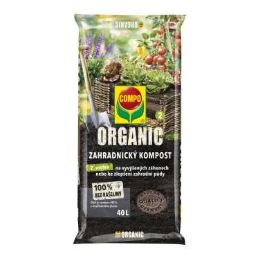 Organický hnojivý kompost pro zahradu